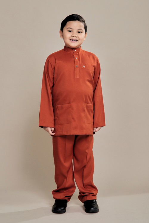 Hud Baju Melayu Burnt Orange